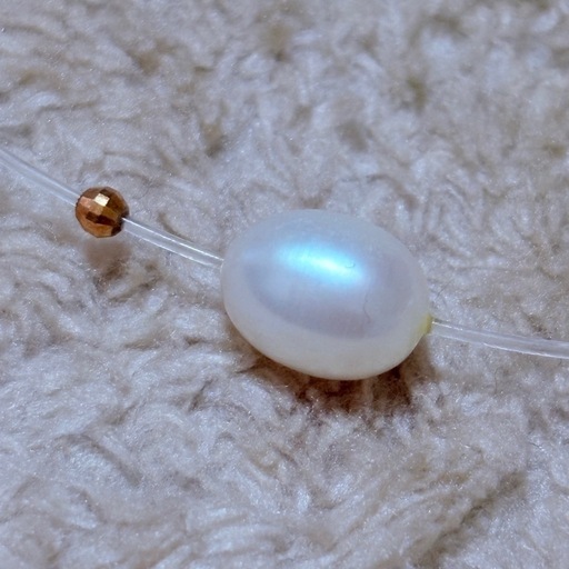 K18 天然真珠 パール 43cm ネックレス 9.7g