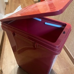 ダストボックス　ゴミ箱　蓋付き　赤