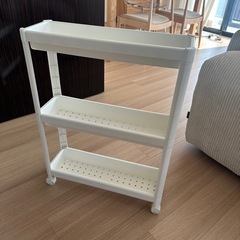 IKEA ホワイト 3段キッチンオープンシェルフ
