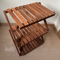 折りたたみ3段ラック