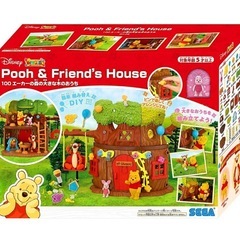 ディズニー DIYTOWN ミッキーのおうち 100エーカーの森の大きな木のおうち おもちゃ 中古 おもちゃ2つセットの画像