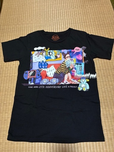 安室奈美恵　イラスト付き淡い黄色Tシャツ XL 予約販売 イラスト付き淡い黄色Tシャツ 安室奈美恵 XL メルカリ