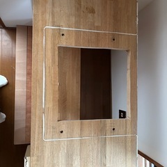 木製　造作洗面台 の画像