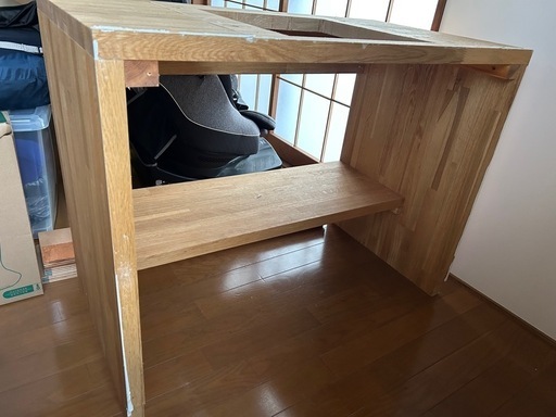 木製　造作洗面台