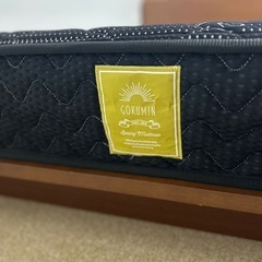 【美品】セミダブル　ベッドフレーム（ニトリ）　マットレス（GOKUMIN）セット 美品】セミダブル ベッドフレーム（ニトリ） マットレス（GOKUMIN）セット