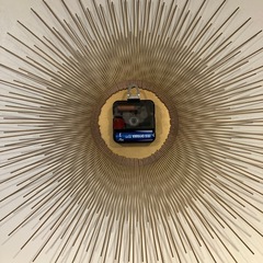 掛け時計　ゴールドの画像