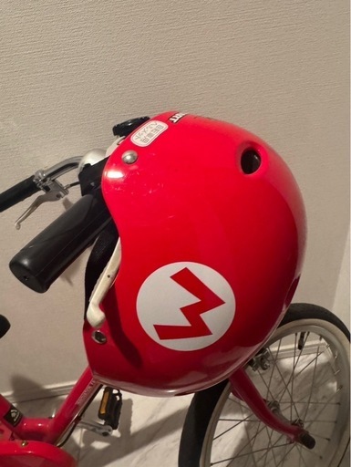 今週末まで一万円引き！子供用自転車　マリオのヘルメット付き