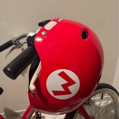 今週末まで一万円引き！子供用自転車　マリオのヘルメット付きの画像