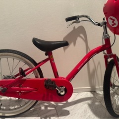 子供用自転車　マリオのヘルメット付き