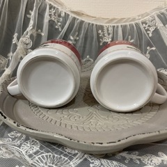 レトロ、キャンベルスープマグカップ　２個セット　ヴィンテージ　箱なしの画像