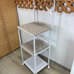 レンジ台 ホワイト 状態良好 中古品