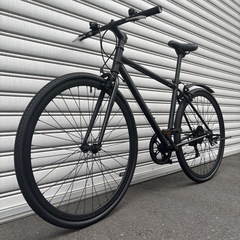【7万で購入】クロスバイク 黒 700C 美品 高級シマノ社製変...