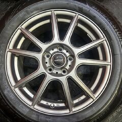 【BS BLIZZAK VRX3 215/60R17】スタッドレス【SIBILLA NEXTPX 17インチ 7J5HPCD114.3+48】23年製 バリ溝 CHR カローラクロス等　(KTO376)の画像