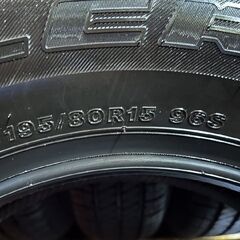 【新車外し】BS DUELER H/T 684Ⅱ 195/80R15 96S 15インチ 夏タイヤ 4本 21年製 ジムニーシエラ パジェロミニ等　(VTL270)の画像