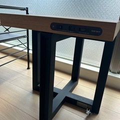 コンセントUSB付きBluetoothスピーカーサイドテーブルベ...