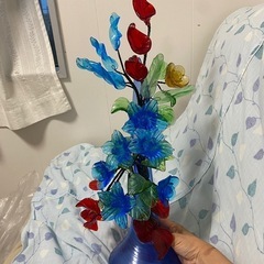 琉球ガラス　インテリア　　お花　　の画像