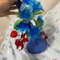 琉球ガラス　インテリア　　お花　　の画像