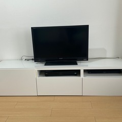 【0円／無料】IKEAテレビ台・ホワイト