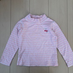 子ども服120cm   anyFAM さくらんぼ柄カットソー ２点セットの画像