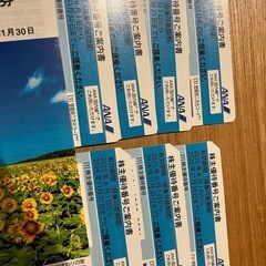 ANA全日空　普通運賃半額！株主優待割引券7枚セット　冊子おまけ！2026/11/30まで　航空券の画像