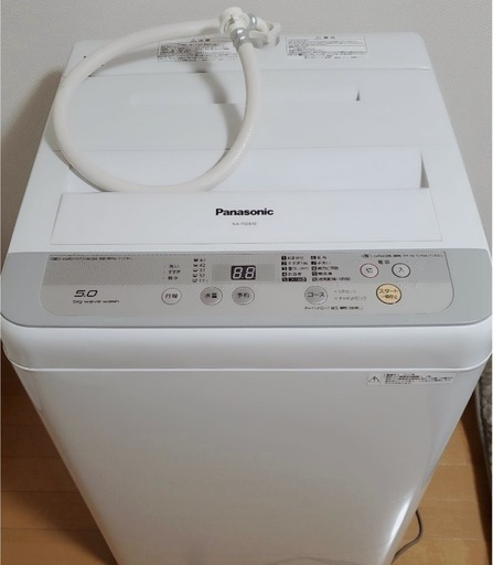 (送料無料) 2020年 美品 洗濯機 パナソニック 抗菌加工ビッグフィルター つけおきコース ⑦