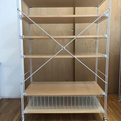 無印良品　ユニットシェルフ　引出し&キャスター付き　場所により自家用で配送可能！の画像