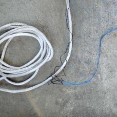 鳥よけネット　網　柵　防護ネット　ロープ2本　防犯の画像