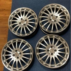 Carlsson カールソン17インチ　ホイールのみ 4本通し　4穴