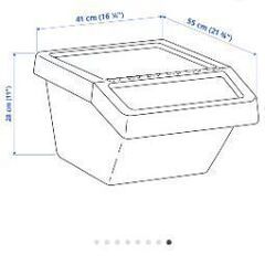 IKEA ソルテーラ2個　SORTERA 収納や分別ごみ箱としての画像