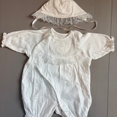 ベビードレス セレモニードレス お宮参り 新生児　退院着《美品》