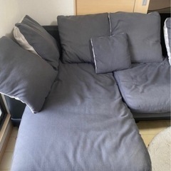 3人掛けL型ソファーの画像
