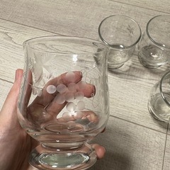 【埼玉】FARMERDAYS カメイガラス  ガラスコップ5客セット ブドウ柄 の画像