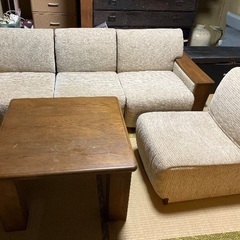 テーブル付きソファセット