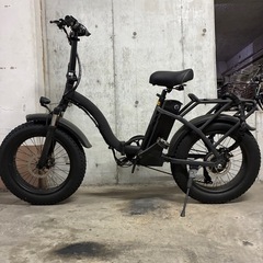 電動マウンテンバイク　折りたたみ6段変速の画像