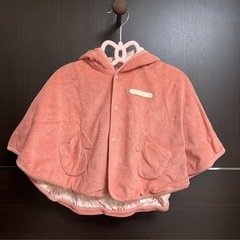 COMME CA FOSSETTE リバーシブル ベビーポンチョ...