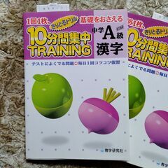 【新品未使用】　１日１０分トレ　漢字ドリル 《 初級～中級～上級　３冊 セット》の画像