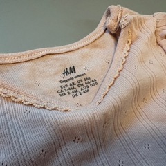 ベビー服 ベビードレス ニューボーンフォト 新生児 H&M　サイズ60《美品》の画像