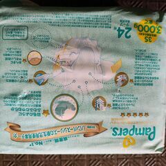 パンパース紙おむつ 未開封　新生児用小さめ3000gまで 24枚入り2パックの画像