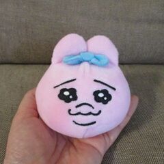 ボールチェーン付き　おぱんちゅうさぎマスコットの画像