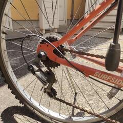 自転車「オレンジ」の画像