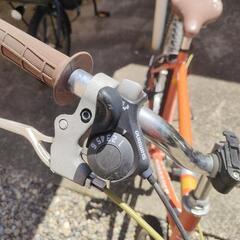 自転車「オレンジ」の画像
