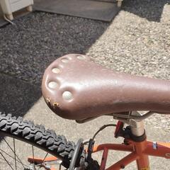 自転車「オレンジ」の画像