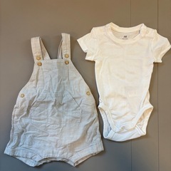 ベビー服 新生児 夏服 H&M ロンパース　3点セット　サイズ60〜70 の画像