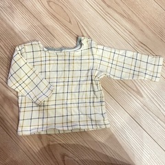 ベビー服 長袖  80 チェック柄