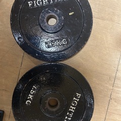 ファイティングロードのバーベルプレート7.5kg x　2