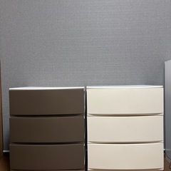 リビングチェスト ルームス ワイドシェード  3段  ホワイト　...