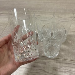 【埼玉】カットタンブラー クリスタルグラス　５個セットの画像