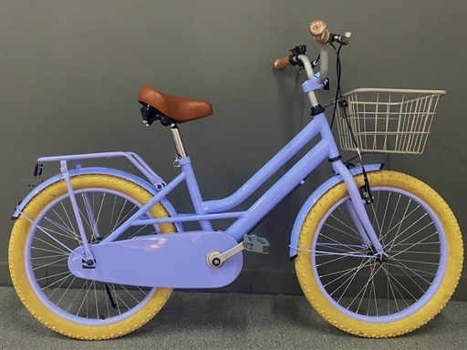おしゃれカラー パープル×イエロータイヤ 子供用自転車 20インチ おしゃれカラー パープル×イエロータイヤ 子供用自転車 20インチ