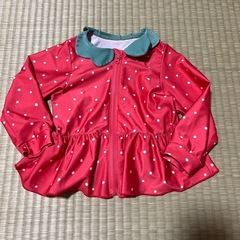 フタフタ いちご柄 ラッシュガード 90cm