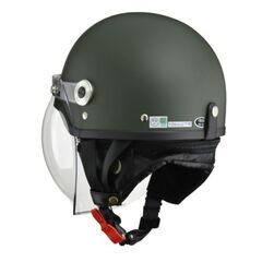 *イヤーカバー取外し可★ ヘルメット 61-62cm マットグリーン 他カラー有の画像